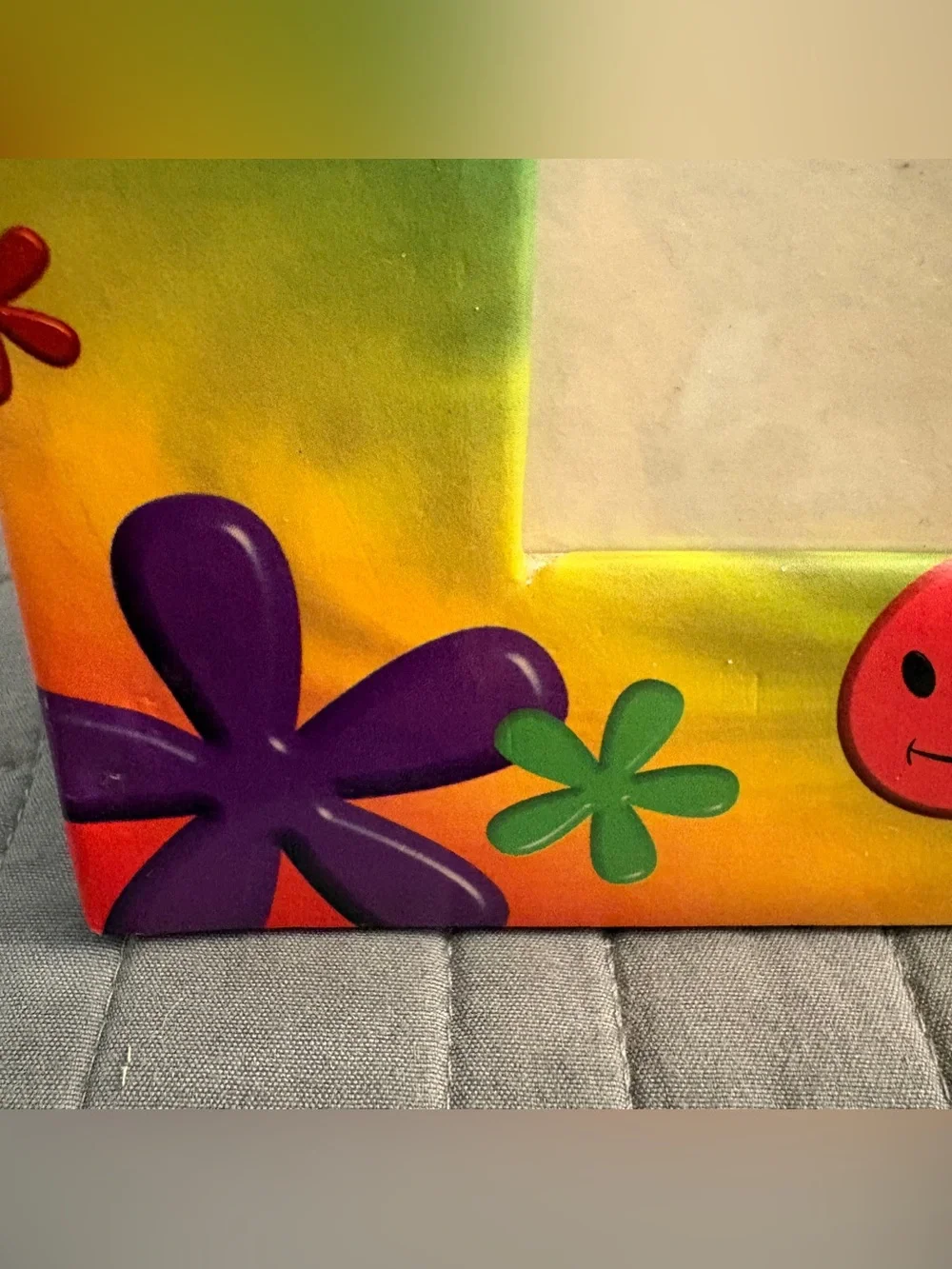 Vintage Y2K Flowers Smiley Faces Rainbow Friends Picture Frame Martin Designs